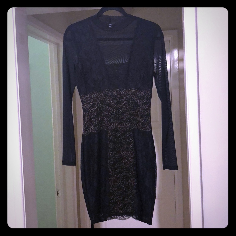 Guess lace and sheer dress!